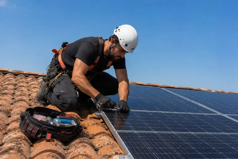 Maintenance et monitoring de panneaux solaires à Navarrenx